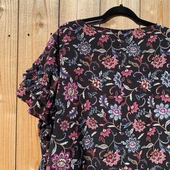 Take 50% OFF- Lane Bryant Women’s Floral Blouse, Size-28 - Picture 6 of 7